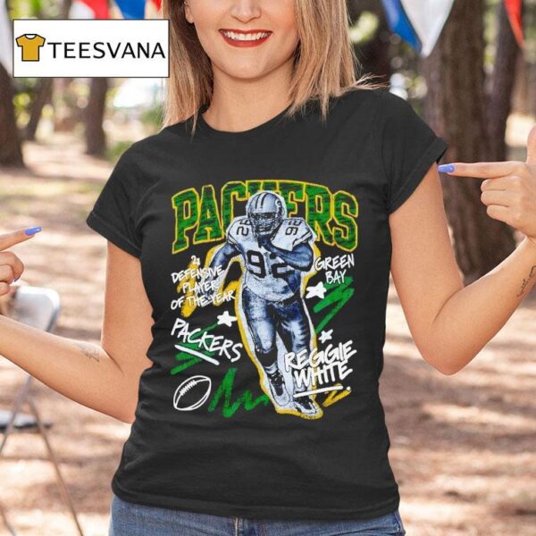 Reggie White Green Bay Packers Football X Defensive Player Of The Year T Shirt