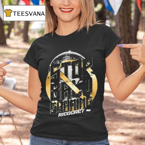 Ricochet Stop Bald Shaming Aew T Shirt