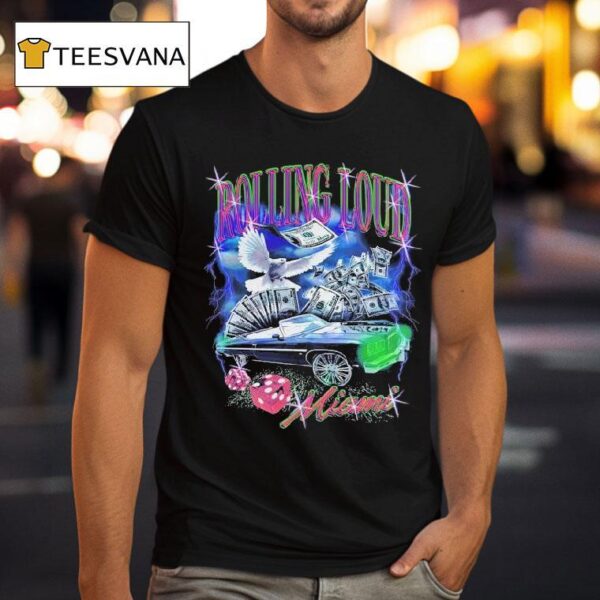 Rolling Loud Miami Donk Bling Lineup T Shirt
