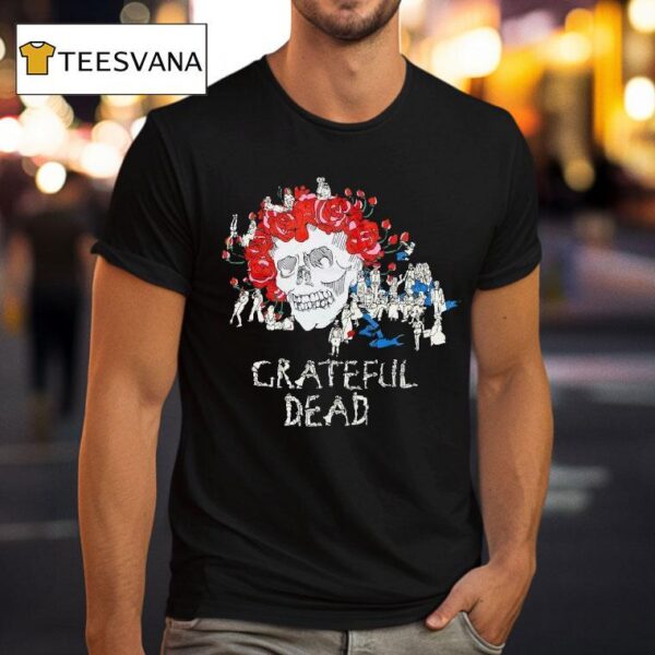 Rotter And Friends Grateful Dead Skull T Shirt