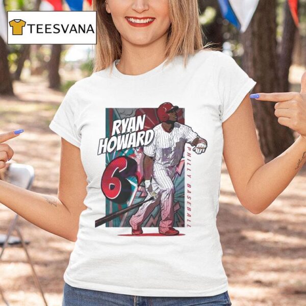Ryan Howard Philadelphia Comic Book Baseball Vintage T Shirt