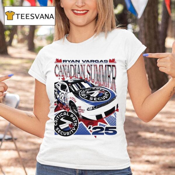 Ryan Vargas No Dodge Challenger For Djk Racing Critical Path Security T Shirt