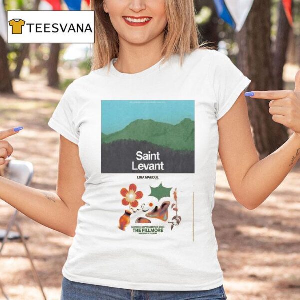 Saint Levant Sep The Fillmore San Francisco Ca T Shirt