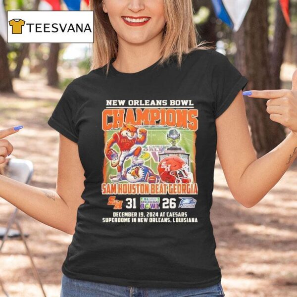 Sam Houston Bearcats New Orleans Bowl Champions T Shirt