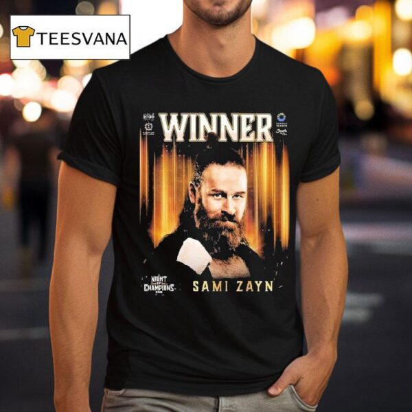 Sami Zayn Winner Wwe Night Of Champions T Shirt