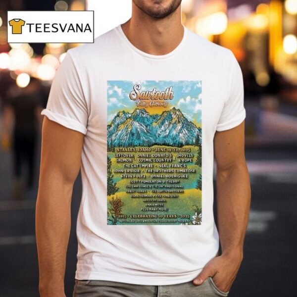 Sautooth Valley Gathering Jun In Stanley Id Tour T Shirt