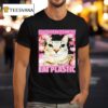 Save The Environment Eat Plastic Cat Cute Silly Kitty Meme T Shirt