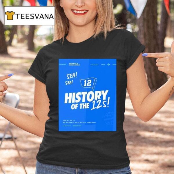 Seattle Seahawks History Of The S T Shirt