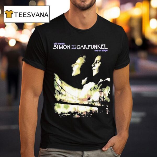 Simon Garfunkel Old Friends Tour Live On Stage T Shirt