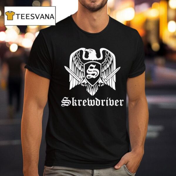 Skrewdriver Band Logo T Shirt