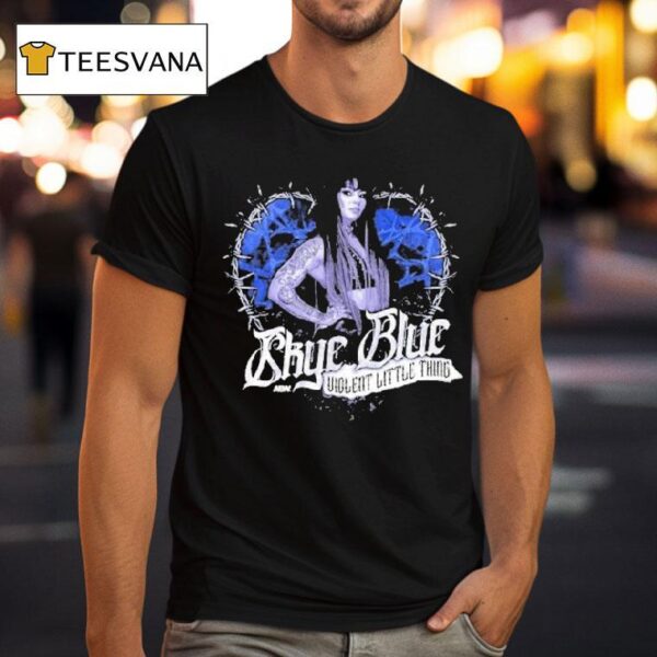 Skye Blue Violent Little Thing Aew T Shirt