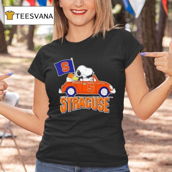 Snoopy X Syracuse Orange Basketball T Shirt