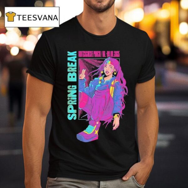Sputnik Spring Break Festival Superheldin T Shirt
