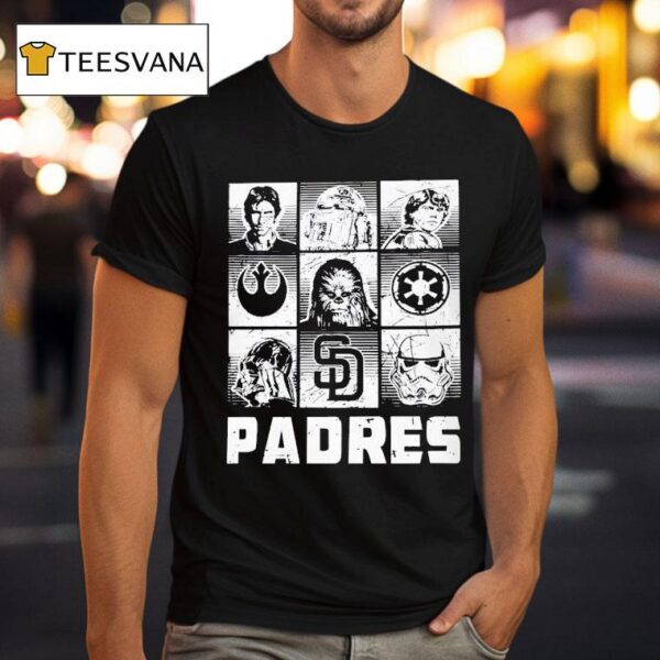 Star Wars Padres Heroes And Villains T Shirt