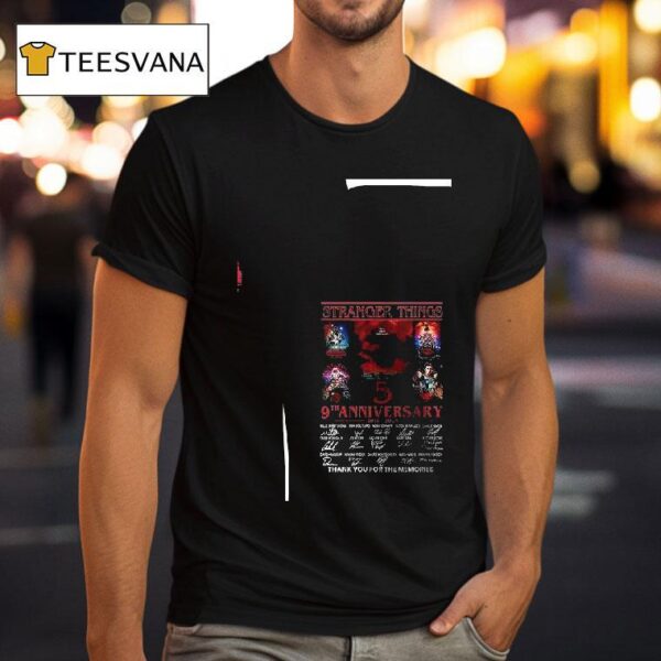 Stranger Things One Last Adventure Th Anniversary Thank You For The Memories T Shirt