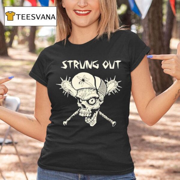 Strung Out Zombie Skull T Shirt