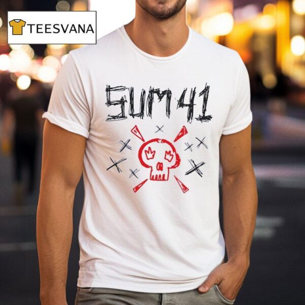 Sum Sketch Logo Skull T Shirt
