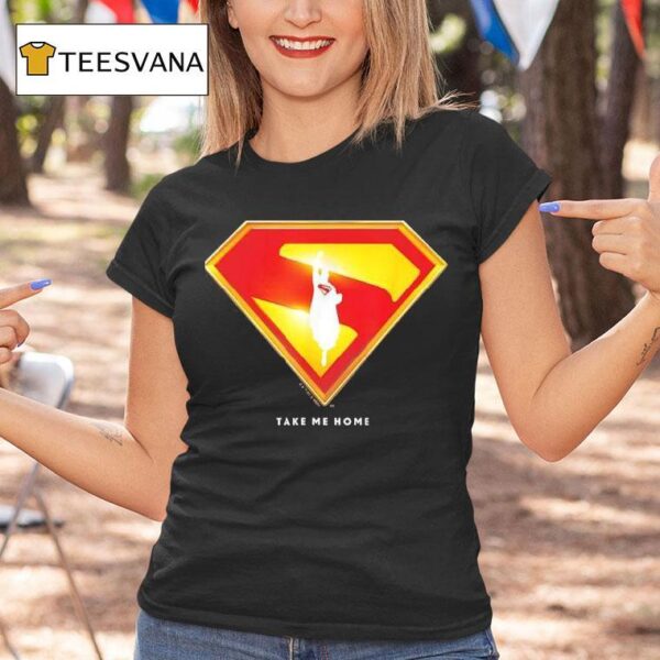 Superman Movie Take Me Home Shield T Shirt