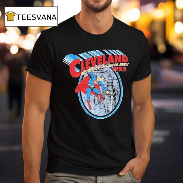 Superman Cleveland Birthplace Of A Super Hero Vintage T Shirt