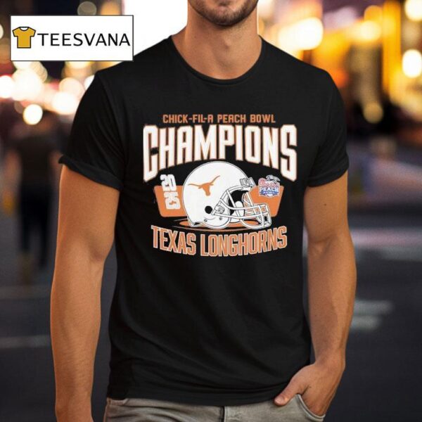 Texas Longhorns Football Chick Fil A Peach Bowl Champions T Shirt