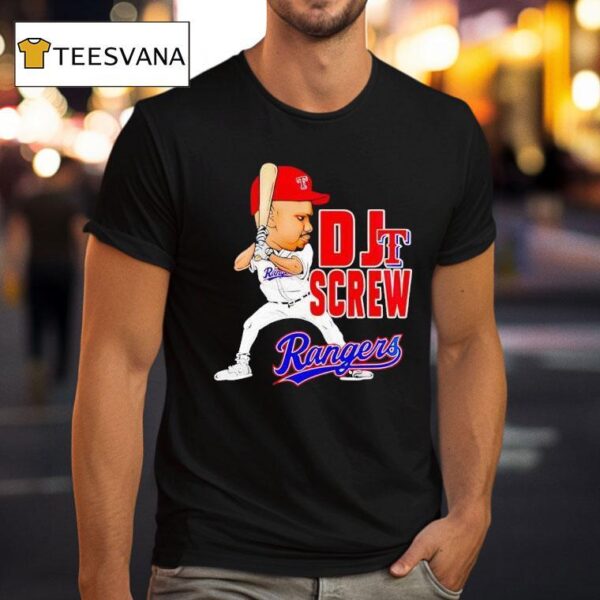 Texas Rangers Dj Screw Baseball T Shirt