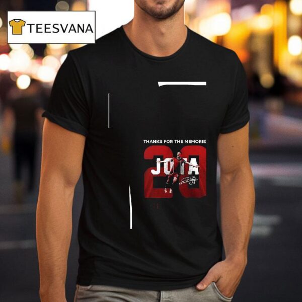 Thanks For The Memories Diogo Jota Portugal Rip Signature T Shirt