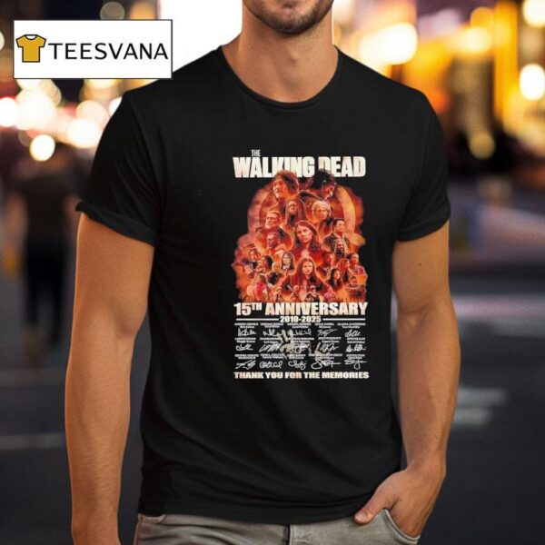 The Walking Dead Th Anniversary Thank You For The Memories Signatures Vintage T Shirt
