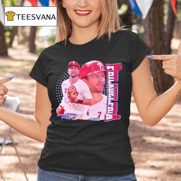 Trea Turner Philadelphia Phillies Baseball Signature T Shirt