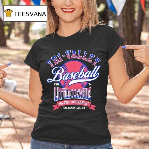 Tri Valley Baseball Little League Majors Tournament Estd T Shirt