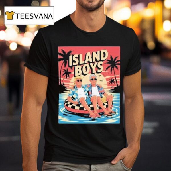 Trump And Jeffrey Epstein Island Boys Beach T Shirt