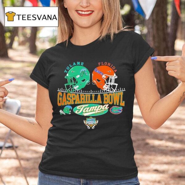 Tulane Green Wave Vs Florida Gators Gasparilla Bowl Head To Head T Shirt