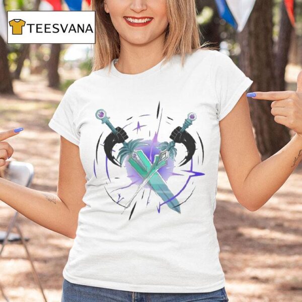 Twin Atlas Crossed Swords T Shirt