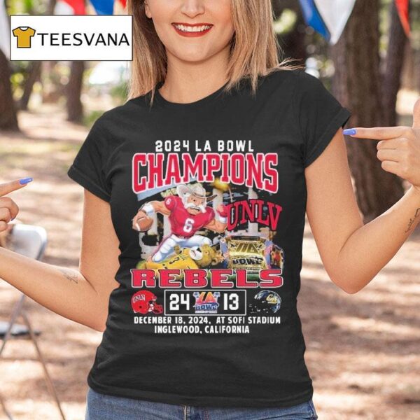 Unlv Rebels La Bowl Champions Fan Celebration December At Sofi Stadium Inglewood California Masco T Shirt