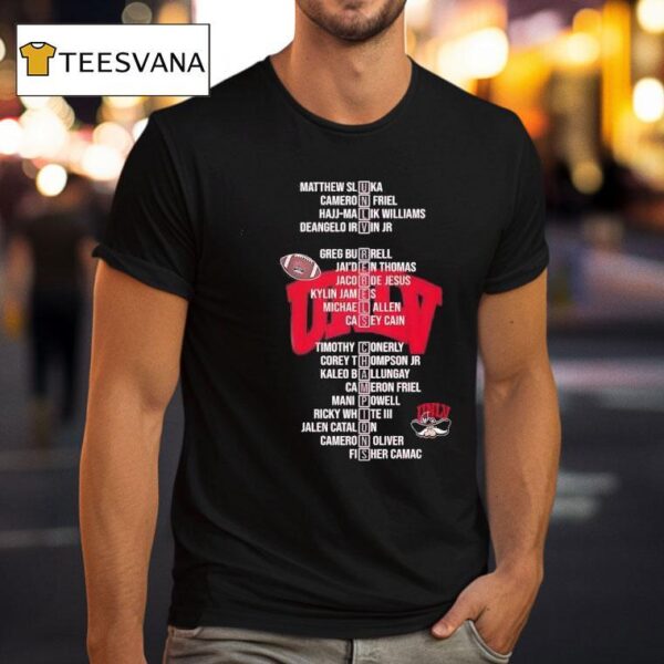 Unlv Rebels Champions Football All Names Of Legends T Shirt