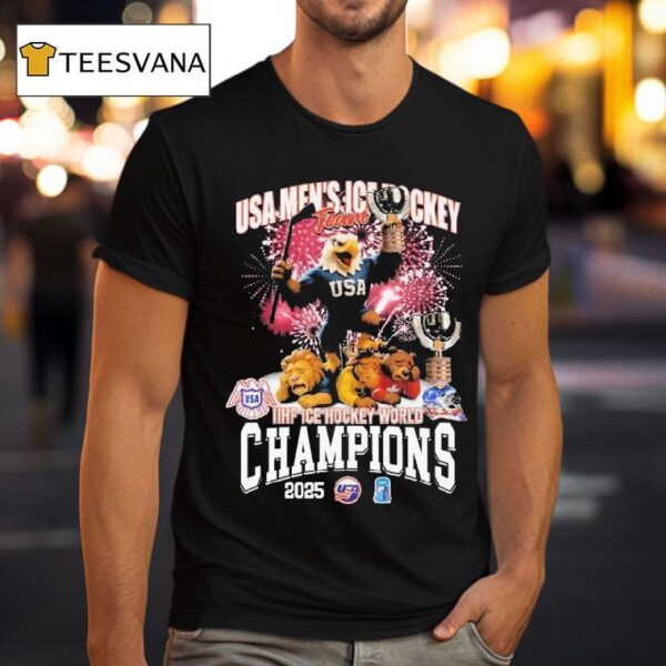 Usa Men S Ice Hockey Beats Sweden Switzerland Iihf Ice Hockey World Champions Mascot Trophy T Shirt