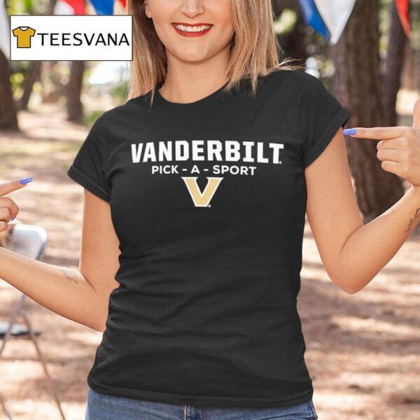 Vanderbilt Commodores Pick A Sport Logo T Shirt