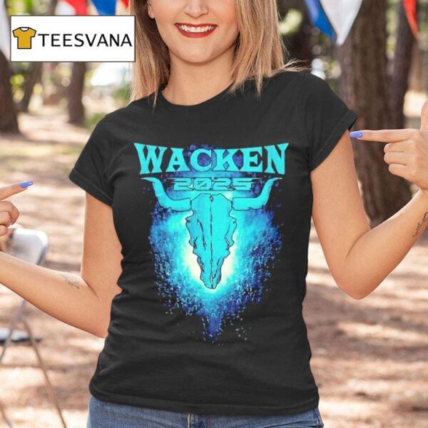 Wacken Open Air X Moshpit Glowing Bullhead Festival On July August T Shirt