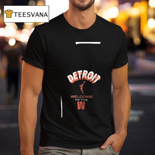 Welcome To The Wnba Detroit Logo T Shirt