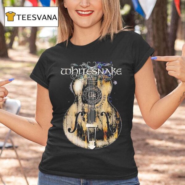 Whitesnake Acoustic Adventures Guitar T Shirt