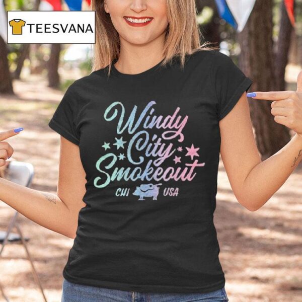 Windy City Smokeout Chi Usa Rainbow T Shirt