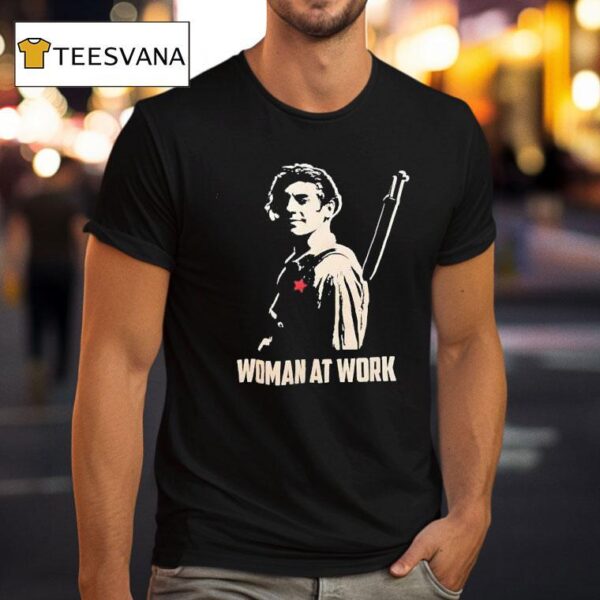 Woman At Work T Shirt