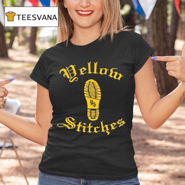 Yellow Stitches Boot Logo T Shirt