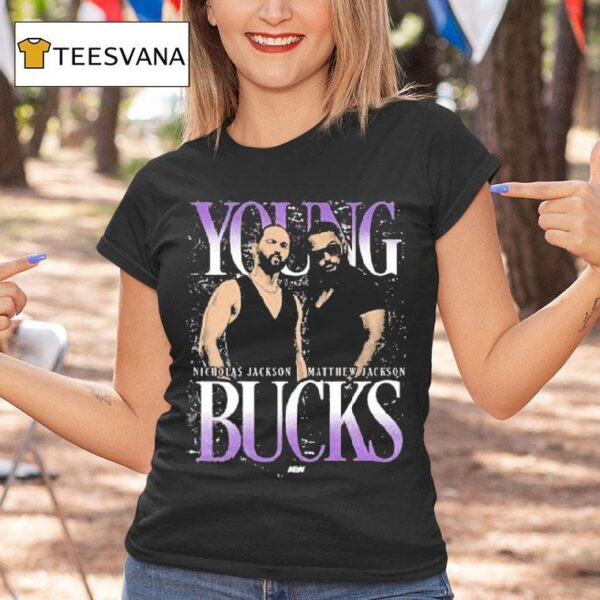 Young Bucks Nicolas Jackson And Matthew Jason Aew T Shirt