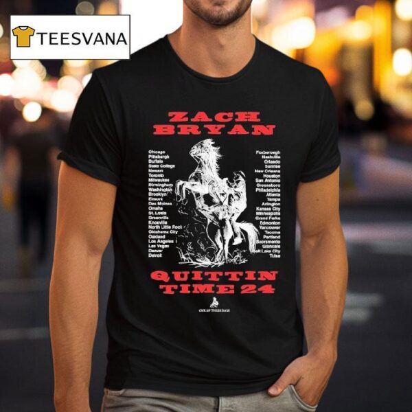 Zach Bryan One Of These Days The Quittin Time Tour S T Shirt