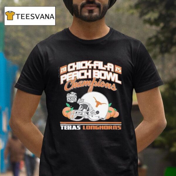 Chick Fil A Peach Bowl Champions Texas Longhorns Football T Shirt