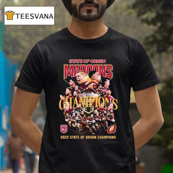 State Of Origin Queensland Maroons State Of Origin Champions T Shirt
