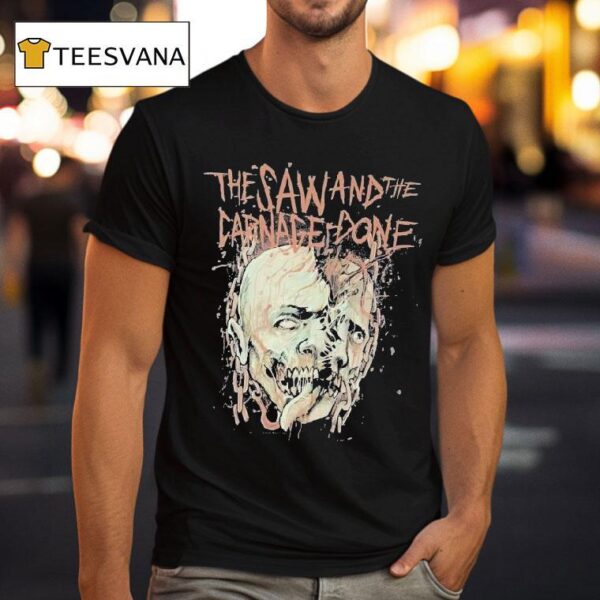 Aborted The Saw And The Carnage Done Heads T Shirt