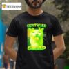 Alien Brainrot Cat Certified Gleap T Shirt