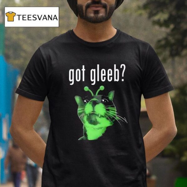Alien Cat Brain Rot Tiktok Got Gleeb T Shirt