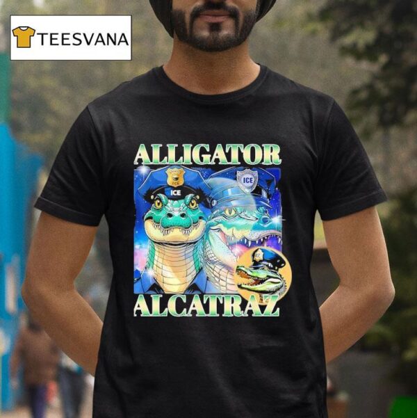 Alligator Alcatraz Ice Graphic T Shirt